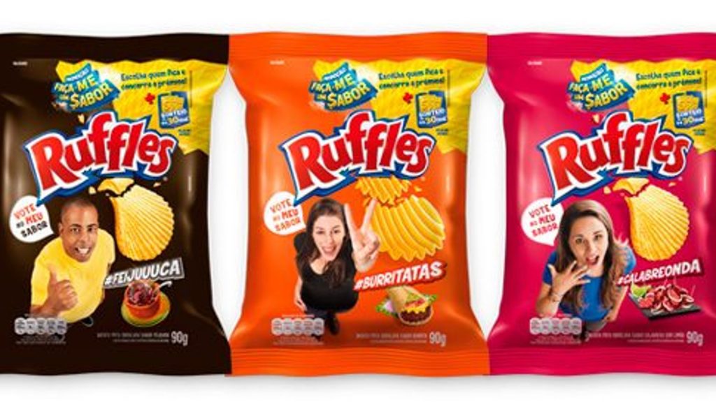 Novos sabores Ruffles lançados em 2007. 